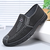 tanie Buty casual slip-on-Męskie granatowe, wsuwane, casualowe mokasyny, miękkie i wygodne, lekkie obuwie do noszenia na co dzień, w podróży, za kierownicą, do biura i na luźny, elegancki, codzienny styl