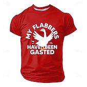 Camiseta masculina "My Flabbers Have Been Gasted" da White Goose, engraçada, sarcástica, com meme peculiar, modelagem regular, casual, streetwear, presente, roupa de grife, tamanhos P, M, G, GG, XGG,