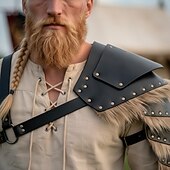 halpa Asusteet-Setti Keskiaika Renessanssi Aseet ja haarniskat Asut Hieno puku Soturi Viikingit Naamiaispuku Miesten Viikinki Halloween Karnevaali Suoritus LARP Ren Faire Aikuisten Kesä Kevät Kaikki vuodenajat