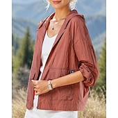 abordables Chaquetas impermeables-Mujer Cortavientos Chaqueta Chaqueta Softshell Chaqueta para senderismo Al aire libre Protección Solar Secado rápido Ligero Transpirable Trajes de senderismo Ropa de senderismo Verano Primavera