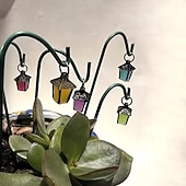 voordelige decoratieve tuinpalen-6 stuks miniatuur tuinstekers, lichtgevend in het donker, mini bonsai-ornamenten, kleine knutselwerkjes voor bijeenkomsten en feesten, mini sprookjestuinlandschappen, betoverende tuindecoratie