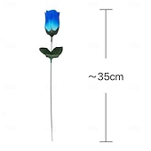 cheap Artificial Flower-32pcs Lifelike Rose Artificial Flowers - UV-Resistant Fabric, Perfect for Potted Plants, Porches, and Patios, Suitable for July 4th Independence Day, Memorial Day Decorations, and Home Decor