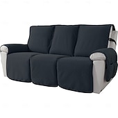 ieftine Husă pentru fotoliu reclinabil-husă de canapea impermeabilă, husă de canapea antiderapantă, durabilă, prietenoasă cu animalele de companie, anti-pete, culoare solidă, covoraș de canapea modern și minimalist, acoperire completă pentru câini și pisici, sufragerie, utilizare în tot sezonu