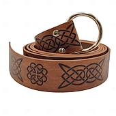 voordelige Outfits-Set Middeleeuws Renaissance Outfits Fancy kostuum Krijger Vikingen Kostuum Voor heren Viking Halloween Carnaval Prestatie LARP Ren Faire Volwassenen Zomer Lente