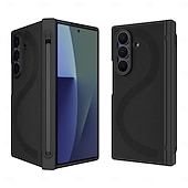 Χαμηλού Κόστους Samsung Θήκη-Phone Case For Samsung Galaxy Z Fold 7 Z Fold 6 Back Cover with Screen Protector with S Pen PU Leather