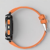 economico Smartwatch-Smartwatch robusto da uomo con torcia, smartwatch militare per attività all'aperto con chiamate Bluetooth, 2 cinturini, monitoraggio del sonno, oltre 100 modalità sportive, orologio fitness
