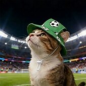 Недорогие Праздник-шапка для питомца с футбольным рисунком