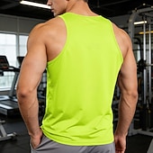 tanie Tank topy sportowe-Męskie Bezrękawnik Kamizelka Podkoszulki Bluzka na ramiączkach Bez rękawów Łódeczka Lato Wiosna Równina Moda Klasyczny Wygodny Gładkie Codzienny Siłownia Ulica Czarny Biały Wino Top Tee dla mężczyzn