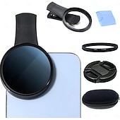 levne Domácí vylepšení-Sada filtrů 52mm s nacvakávacím filtrem pro fotoaparát s CPL, kruhový polarizační filtr, kompatibilní s většinou mobilních telefonů, obsahuje pouzdro a klip. &amp;čisticí hadřík