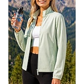 cheap Outdoor Jackets-Women's Windbreaker Softshell Jacket Hiking Jacket Outdoor Sun Protection Quick Dry Lightweight Breathable Hiking Outfits Hiking Clothes Summer Spring Jacket Climbing Camping / Hiking / Caving Solid