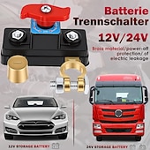 cheap Vehicle Service-2PCS Car Battery Power Cut-Off Switch Breaker, Stable Transmission High Conductivity Pure Copper Disconnect Switch, Smart Car Battery Disconnect Switch for Boat Rv Car Truck Supplies