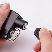 preiswerte Motorrad- &amp; Geländewagenteile-2er-Pack Motorradhelmschloss, universelles Diebstahlsicherungsschloss für Lenkerbefestigung an Motorrad, Roller und Fahrrad, robustes Metallschloss mit 2 Schlüsseln, passend für Lenker mit 22–25 mm
