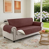 olcso Kanapé huzat-vízálló, megfordítható kanapéhuzat 3 párnára, háziállatbarát kanapéhuzat kutyáknak, mosható bútorvédő huzat csúszásgátló rugalmas pánttal