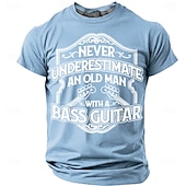  Voor heren Grappig jargon T-shirt Korte mouw T-shirt 3D-afdrukken Strakke ronde hals Overhemd Modieus Dagelijks Dagelijks Straat Rood Zomer Lente Kleding S M L XL XXL XXXL