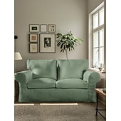 voordelige Sofadoek-Hoes voor 2-Zits Bank 100% Katoen Loveseat Hoezen Zacht en Ademend Stof voor Maximale Comfort