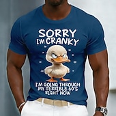  scusa, sono di cattivo umore, sto attraversando i miei terribili 60 anni. Divertente anatra arrabbiata, regalo per il 60° compleanno dell'uomo, maglietta grafica sarcastica da vecchio brontolone,