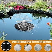Недорогие Подводное освещение-Фонтан-купальня для птиц на солнечных батареях с RGB-светодиодным насосом и разноцветной светодиодной подсветкой для сада, небольшого пруда, открытого бассейна и аквариума.