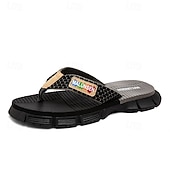 abordables Pantoufles &amp; tongs-Sandales marron pour homme, entre-doigts, tongs d'été décontractées, légères et confortables, idéales pour la plage, les vacances, les voyages, les loisirs de plein air et le quotidien par temps chaud.