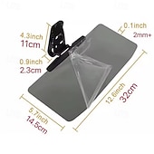 ieftine Umbrare Auto-Pachet de 2 extensii parasolar auto antireflexie, vizieră 2 în 1 pentru condus zi și noapte, extensie universală pentru parasolar auto pentru a proteja vederea, a reduce oboseala ochilor cauzată de soare și faruri