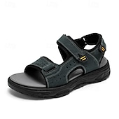 abordables sandales d'extérieur-Sandales de sport vertes pour hommes, chaussures de marche d'extérieur légères et confortables, idéales pour les voyages, la randonnée, les vacances à la plage et les loisirs en plein air.