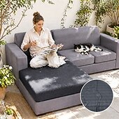 economico Copertura per divano-Copricuscini impermeabili per divani, copricuscini per divani componibili a forma di L, tessuto jacquard elasticizzato spesso, copri chaise longue lavabile con fondo elastico