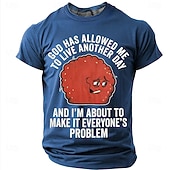  Homens Engraçado Camiseta Manga Curta Camiseta Impressão 3D Gola Redonda Camisa Moda Designer Simples Casual Diário Festa Azul Lago Verão Primavera Roupa S M L XL XXL XXXL