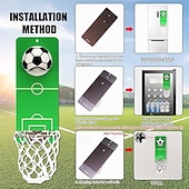 abordables Match de Football Mondial 2026-Ouvre-bouteille magnétique amusant en forme de ballon de foot/basket pour le frigo ou le mur, ouvre-bouteille mural avec filet de récupération des capsules, cadeau sportif original pour papa, petit