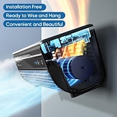 preiswerte Desktop-Lüfter-Wandmontierter Verdunstungsluftkühler, persönlicher Klimaventilator mit Eisnebel für Küche und Haushalt, platzsparender Ventilator mit Luftbefeuchter für Zuhause und Büro, leiser Betrieb