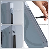 Χαμηλού Κόστους Samsung Θήκη-Phone Case For Samsung Galaxy Z Fold 7 Z Fold 6 Back Cover with Screen Protector with S Pen PU Leather