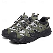 billiga Vardagssneakers-herrskor för utomhusbruk, andningsbara skor med snabb snörning, halkfria, skyddande sportskor för män, vandring, camping, resor, utomhusarbete och vardagskläder
