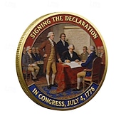 お買い得  アメリカ合衆国250周年-アメリカ建国250周年記念コイン、愛国的なチャレンジコイン、自由の鐘 &amp;独立宣言デザイン、1776年～2026年、耐久性のある金属製コレクターズアイテム（展示用）
