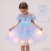 baratos Fantasias para meninas-Princesa Animal Vestidos Traje Cosplay Roupa Filme Estilo bonito Tutus Led acende for Para Meninas Crianças Baile de Máscaras Diário Festa Comic Con
