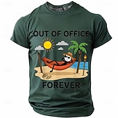  Hombre Gracioso Camiseta Manga Corta Camiseta Impresión 3D Cuello Barco Camisa Moda Design Sencillo Casual Diario Fiesta Gris Verano Primavera Ropa S M L XL XXL XXXL