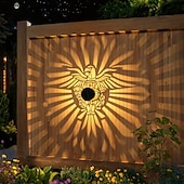 economico Applique per esterni-2 Pezzi 2 W Lampade da Parete per Esterni Luci solari a LED Luci da Percorso &amp; Lanterne A energia solare Creativo Impermeabile Luce Calda 3.7 V Illuminazione Esterna Cortile Giardino 1 Perline LED