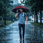 baratos Recreação ao Ar Livre-Chapéu de sol dobrável para atividades ao ar livre, leve e portátil, estilo guarda-chuva, acessório multifuncional para pesca, jardinagem, caminhadas e fotografia. &amp;trabalho diário ao ar livre