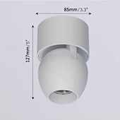 Χαμηλού Κόστους Φώτα Οροφής με Dimmer-led 1 πακέτο προβολέων από ύφασμα με διακόπτη dimmer, ρυθμιζόμενο, όλα τα λευκά σκίαστρα, ελεγχόμενα μέσω εφαρμογής
