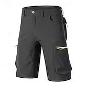 billige Shorts, tights og bukser for menn-Herre Helfarge MTB-shorts Sykkelshorts Sykkel Shorts Løstsittende shorts Slimfit sport Hurtigtørkende Vanntett Glidelås Pustende Svart Militærgrønn Klær Sykkelklær