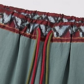 economico Vacanza-Per uomo Pantaloni di Lino Pantaloni Pantaloni Estivi Pantaloni Larghi Pantaloni da Spiaggia Coulisse Elastico in vita Stampa Comodità Traspirante Lunghezza intera Casuale Quotidiano Ferie Vacanza