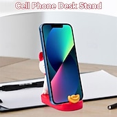 abordables Soporte para móvil-Soporte para smartphone con forma de gato de la suerte, adorable figura kawaii de maneki neko, soporte para teléfono de escritorio, soporte portátil para celular, decoración de oficina, regalo de