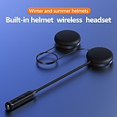 お買い得  バイク＆ＡＴＶアクセサリー-超薄型バイクヘルメット用Bluetoothヘッドセット、ハンズフリー通話用マイク付きワイヤレスヘルメットスピーカー &amp;音楽再生、ノイズキャンセリング機能、冬用・夏用ヘルメット両方に対応するユニバーサルフィット