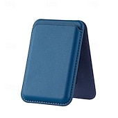 abordables Rangement et organisation-Portefeuille magnétique robuste en cuir avec étui de rangement et support intégré, porte-cartes sécurisé, pochette de rangement pour cartes bancaires et d'identité, accessoires pour porte-cartes en