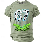 billige Sports- og trenings-T-skjorter-Herre Morsom Slang T skjorte Kortermet T skjorte 3D-utskrift Crew-hals Skjorte Mote Daglig Daglig Gate Rød Sommer Vår Klær S M L XL XXL XXXL