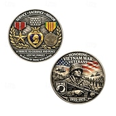billiga U.S. 250-årsjubileum-Minnesmynt för Vietnamkrigets veteraner 1955-1975, hyllning till krigsfångarkriget, amerikansk militär samlarobjekt, patriotisk medaljgåva till veteran eller samlare