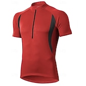 Недорогие Мужские джерси-Муж. Велокофты Лоскутный узор С короткими рукавами Велоспорт Джерси Верхняя часть с 3 задними карманами Устойчивость к УФ Быстровысыхающий Задний карман Впитывает пот и влагу Виды спорта