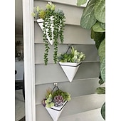 economico Piante e Verde Artificiale-Piante grasse artificiali, eleganti decorazioni finte in vaso per scrivania e davanzale, composizioni realistiche di piante grasse senza vaso per casa, ufficio e centrotavola.