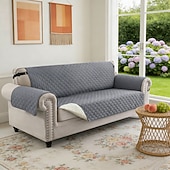 olcso Kanapé huzat-vízálló, megfordítható kanapéhuzat 3 párnára, háziállatbarát kanapéhuzat kutyáknak, mosható bútorvédő huzat csúszásgátló rugalmas pánttal