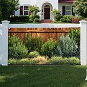 cheap Garage &amp; Door Banners-Garage Door Cover Large Hanging Backdrop Garden Vintage 3D Party Outdoor Shooting Backgrounds Front Door Home Decor