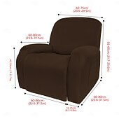 levne Potah na křeslo-Voděodolný potah na pohovku, strečový potah na polohovací pohovku z mléčného hedvábí, plné krytí, protiskluzový elastický potah, univerzální potah na masážní křeslo