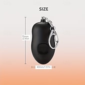 olcso Biztonsági érzékelők és riasztók-130dB-es személyi biztonsági riasztó, önvédelmi kulcstartó LED-es zseblámpával nőknek, gyerekeknek, időseknek, vészjelző sziréna éjszakai futáshoz, könnyű húzással aktiválható, 1 csomag