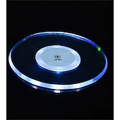 voordelige Decoratieve lichten-3 stuks LED-onderzetters van acryl voor cocktails, met een flitsende basis en ultradunne LED-verlichting, perfect als decoratie voor je bartafel.